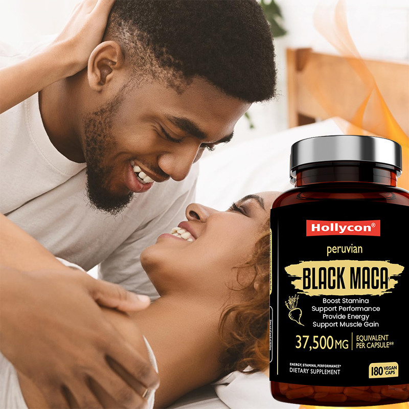 Las cápsulas de raíz de maca para aumentar la resistencia 750 mg extracto de maca negra para proporcionar energía