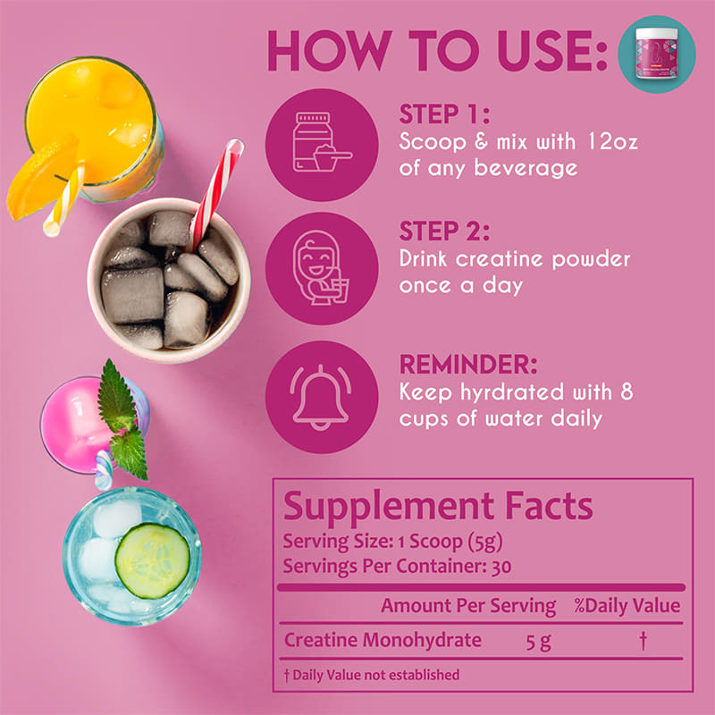 Creatina en polvo para mujeres Creatina en polvo monohidrato para aumentar el peso