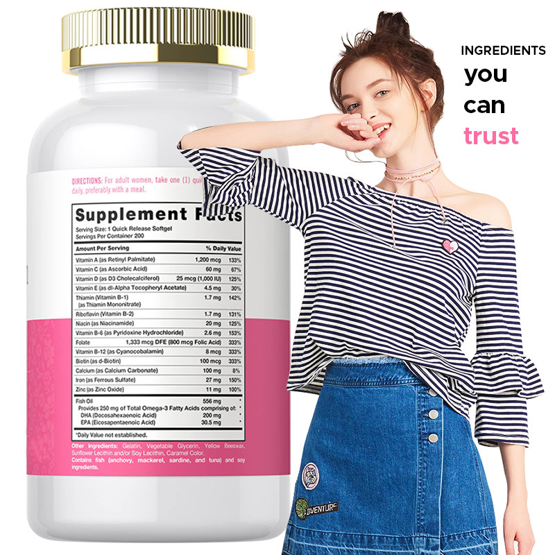 Multivitaminas para mujeres para el sistema inmunológico vitaminas diarias para mujeres