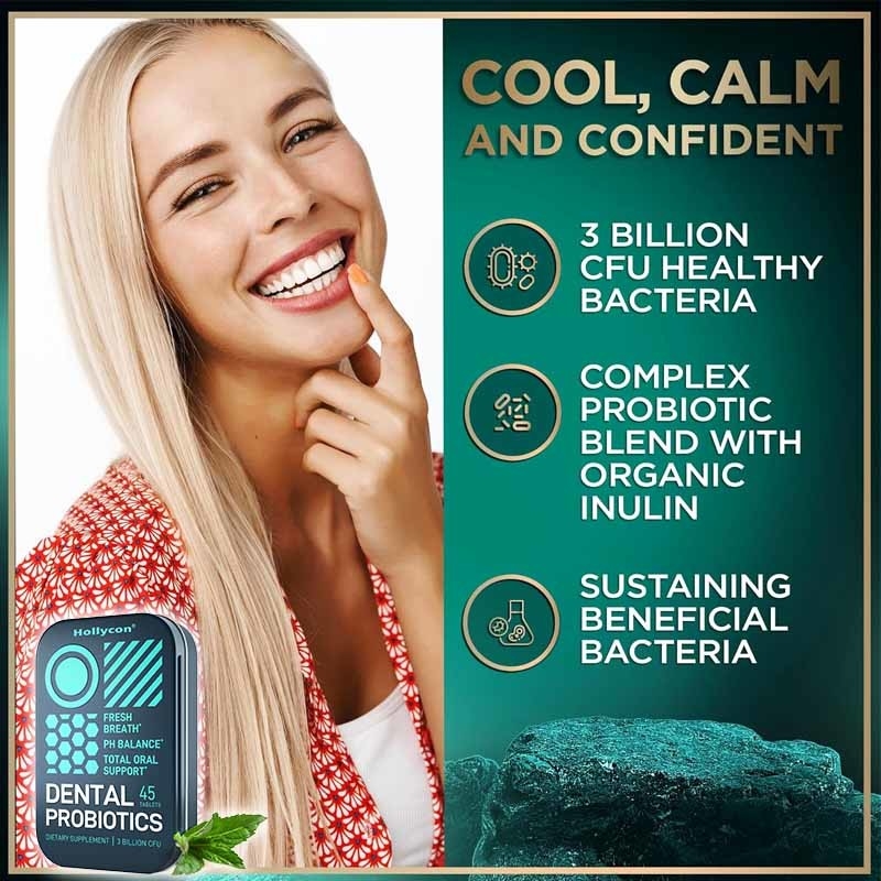 Las tabletas de probióticos dentales apoyan a las bacterias orales saludables para combatir el mal aliento