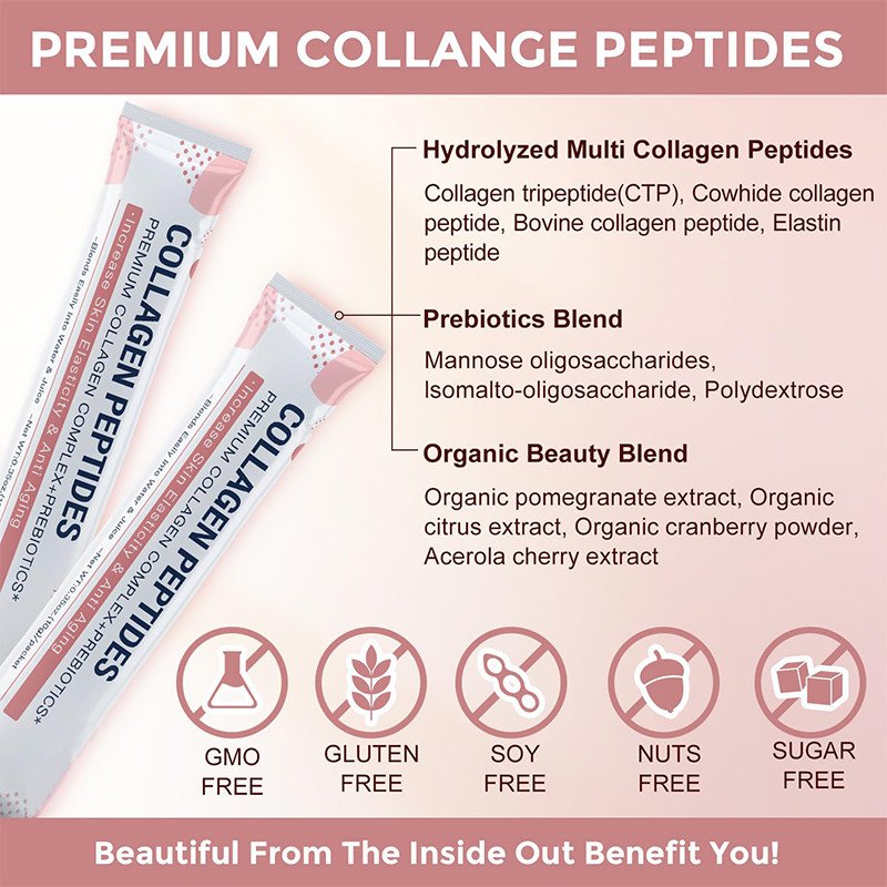 Péptidos de colágeno múltiple en polvo para mujeres