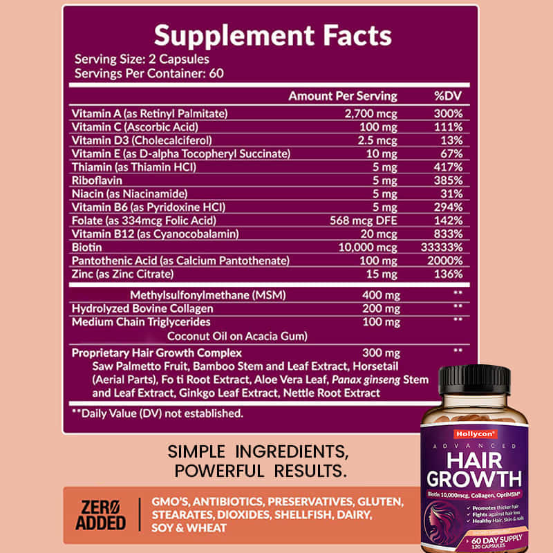 Las vitaminas para el crecimiento del cabello para las mujeres