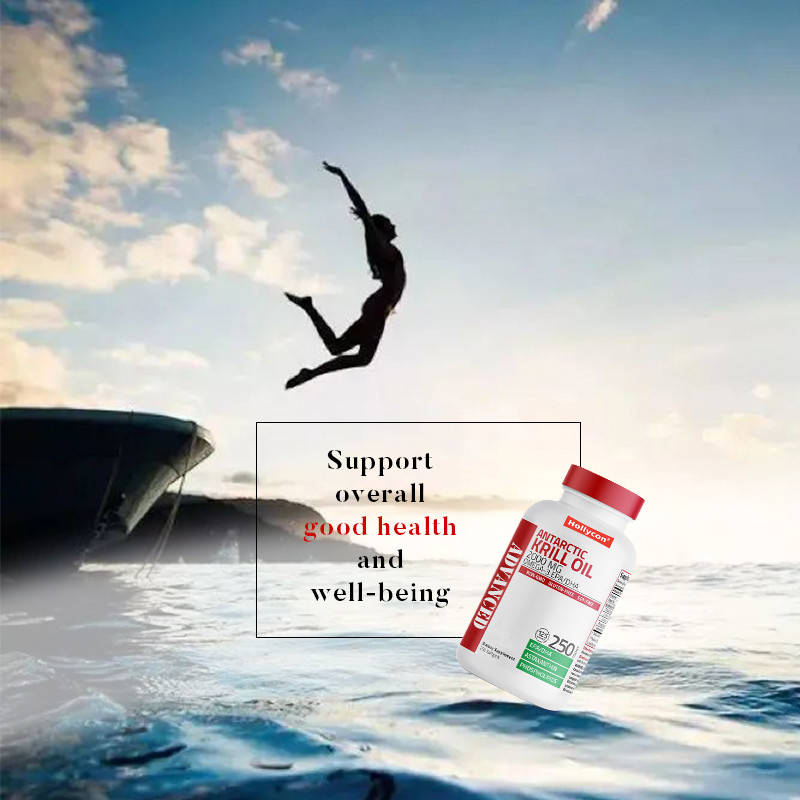 Aceite de Krill Antártico para apoyar la salud general 2000mg Aceite de Krill Antártico Softgels