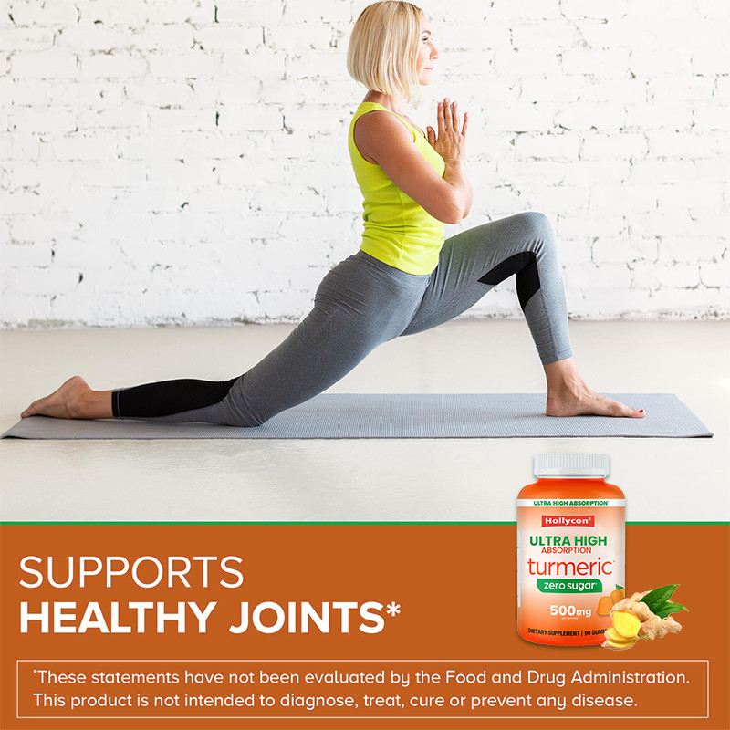 OEM Gummies de cúrcuma sin azúcar para el apoyo óseo Gummies de extracto complejo de cúrcuma