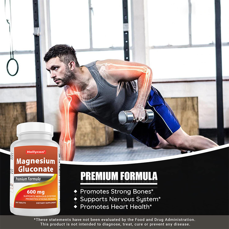 Glicinato de magnesio para huesos fuertes 35 mg para el sistema nervioso