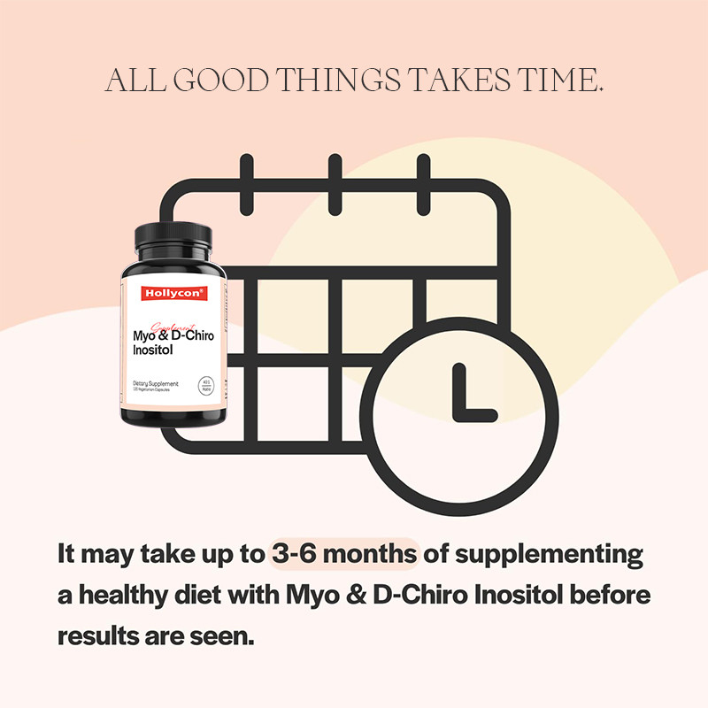 Suplemento de inositol para el equilibrio hormonal Myo- inositol y D- Chiro cápsulas de inositol