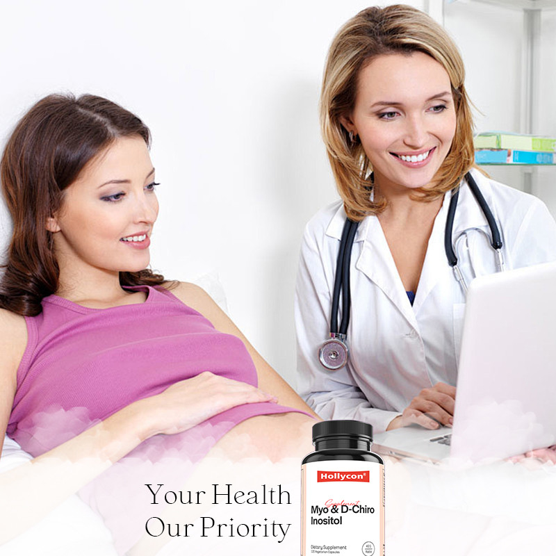 Suplemento de inositol para el equilibrio hormonal Myo- inositol y D- Chiro cápsulas de inositol