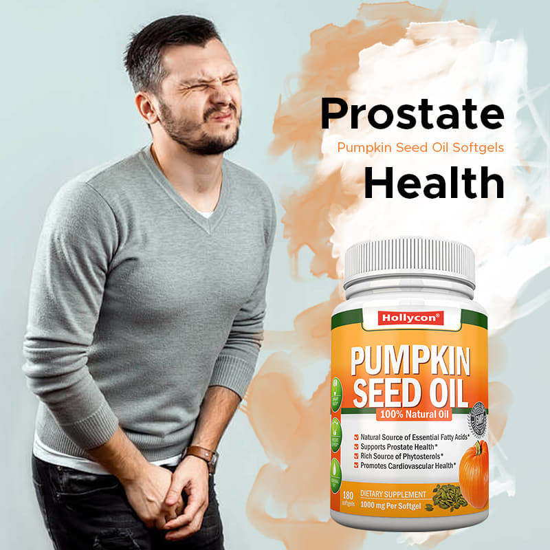 Aceite de semilla de calabaza de fábrica Softgels cabello salud de las articulaciones de la próstata Omega-3 Suplemento de ácidos grasos esenciales