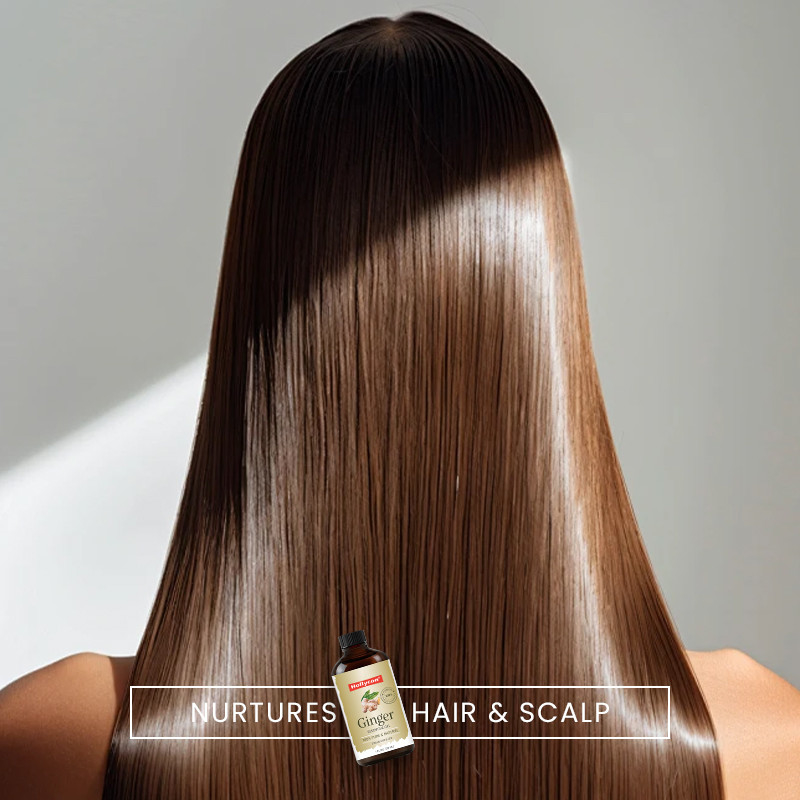 Aceite esencial de jengibre de alta calidad para el cabello puro y natural