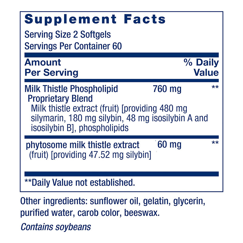 Suplemento de cardo mariano para promover la salud del hígado Softgels de cardo mariano para desintoxicación natural