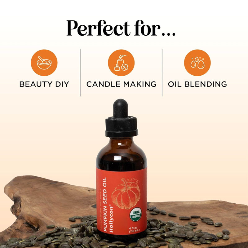 Aceite de semilla de calabaza orgánico 100% aceite de semilla de calabaza puro para el crecimiento del cabello