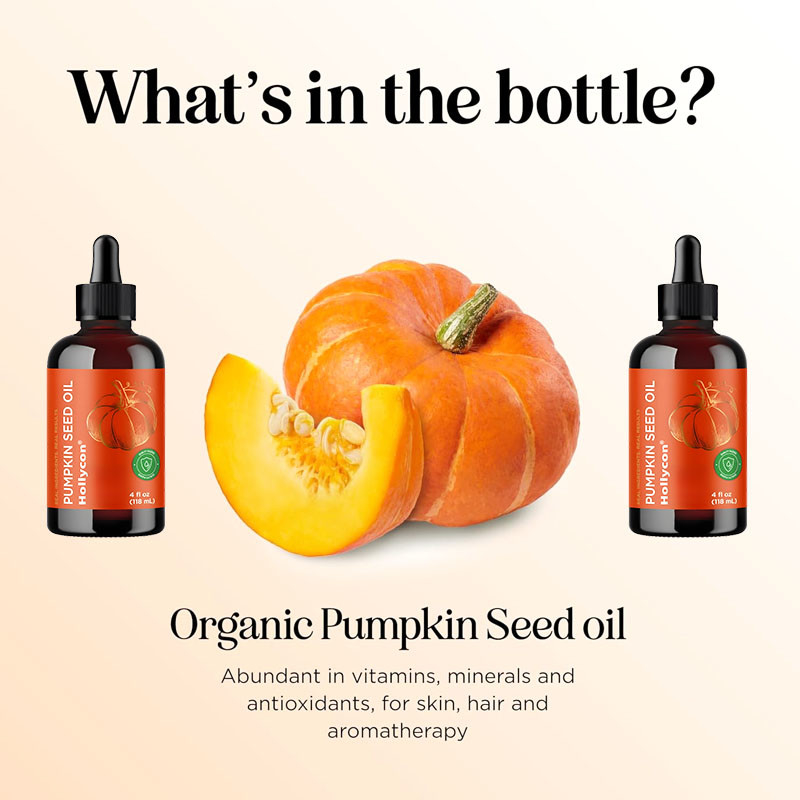Aceite de semilla de calabaza orgánico 100% aceite de semilla de calabaza puro para el crecimiento del cabello