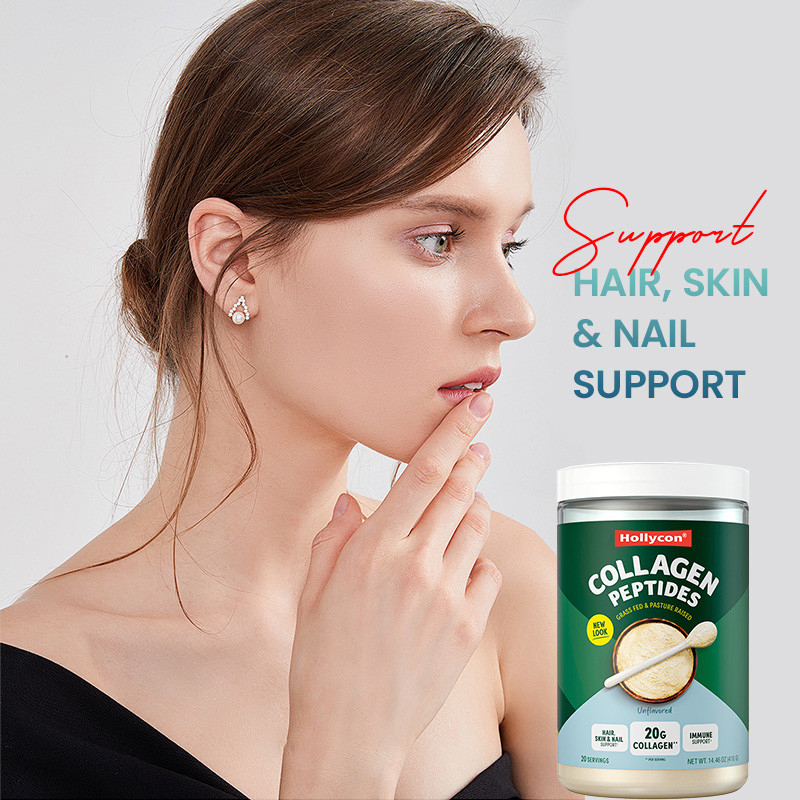 Polvo de colágeno para apoyar el cabello 20 g de péptidos de colágeno Polvo de proteína para apoyar el sistema inmunológico
