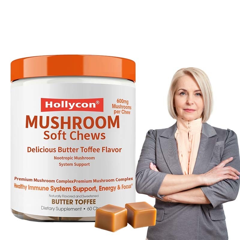 Plantas de fábrica Cordyceps Nootrópicos hongo apoyo de energía enfoque salud cerebral inmunidad Ganoderma Lucidum hongo masticación suave
