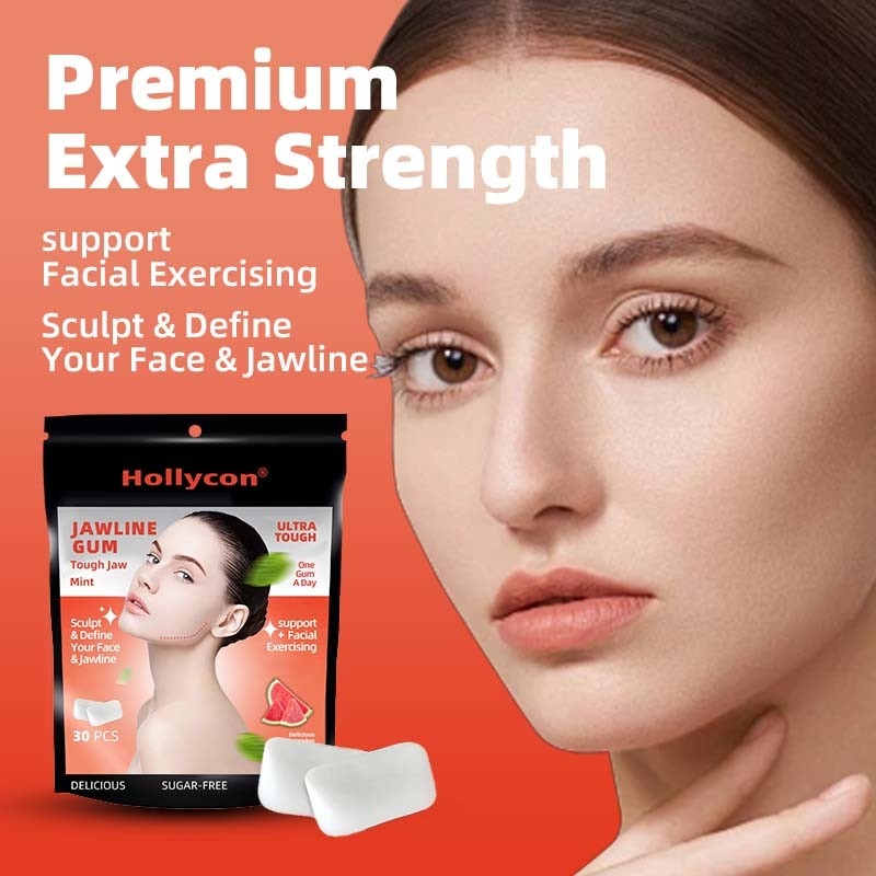 Chicle duro sin calorías personalizado para la mandíbula Chicle libre de azúcar Chicle energético para un ejercicio facial efectivo