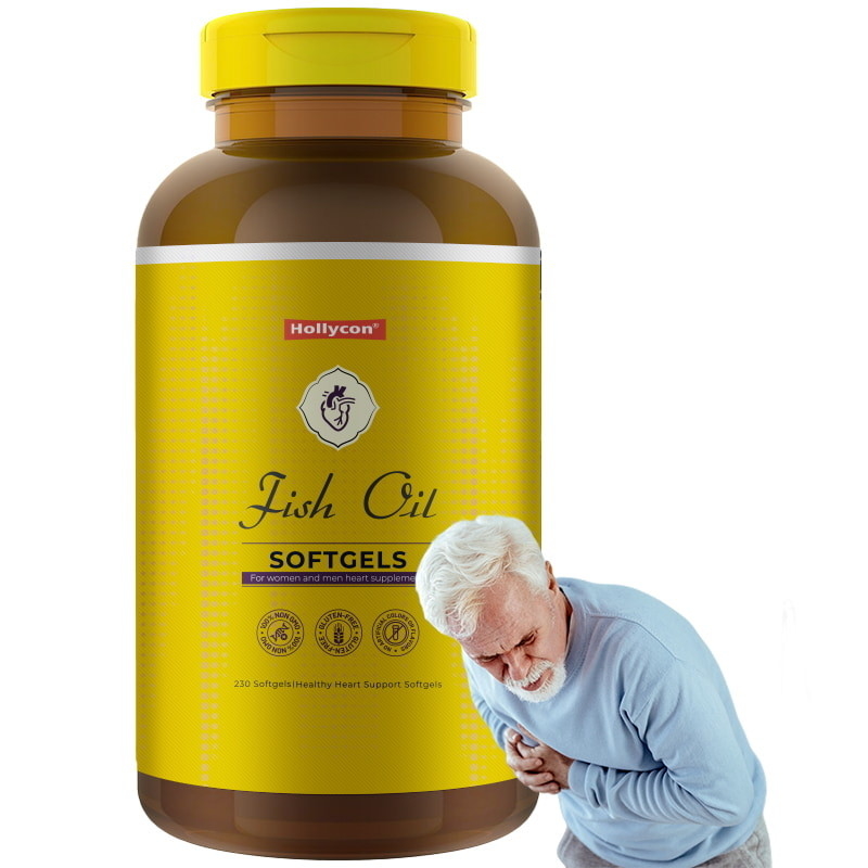 Aceite de pescado Omega 3 Suplementos 1200 mg Softgels Omega 3 Aceite de pescado para apoyar el corazón sano 230 Softgels 115 Suministro diario