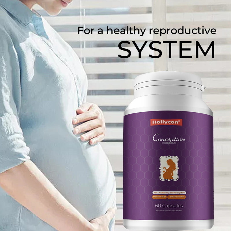 Cápsulas de Complejo Vitamínico para la Concepción para un Sistema Reproductivo Saludable, Salud Uterina, Suplemento para la Fertilidad Femenina