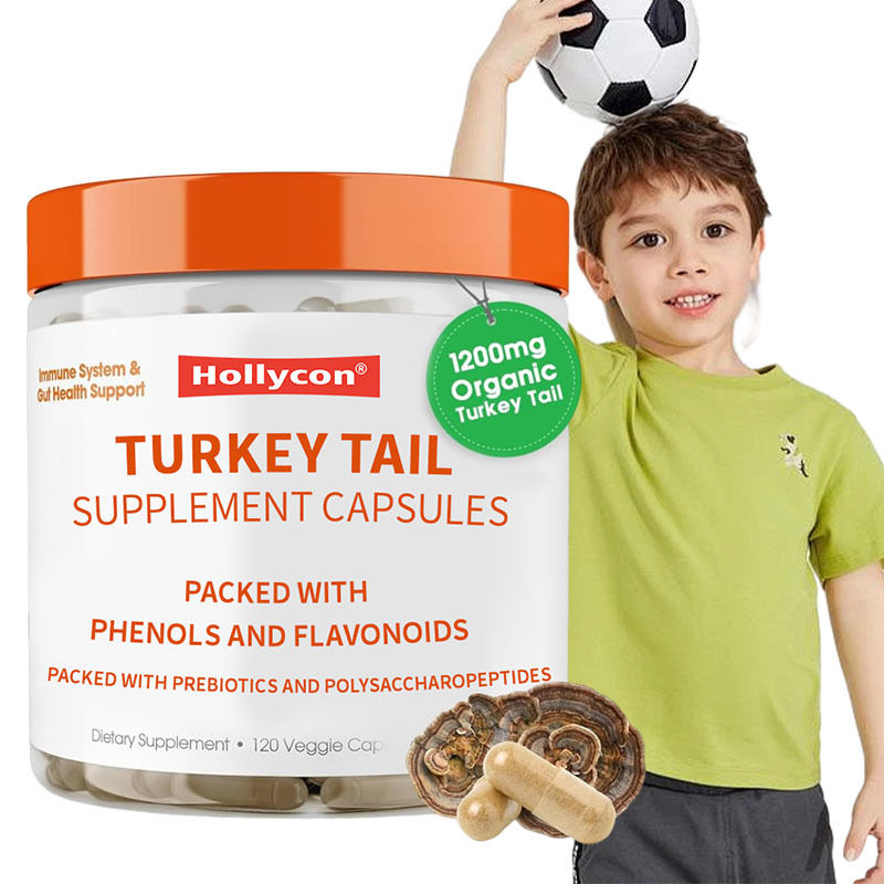 OEM Promoviendo el bienestar general Apoyo Mecanismos naturales de defensa del cuerpo Combate los problemas oxidativos Cápsulas de cola de pavo