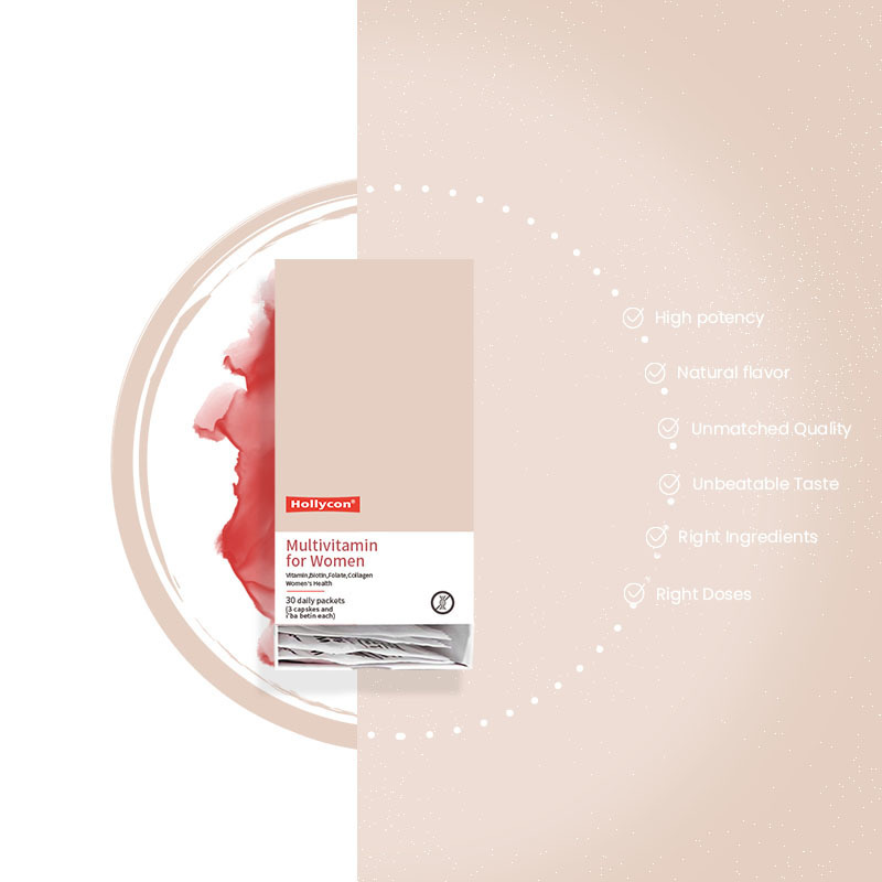 OEM All-In-One Complex Supplement Complex Nutrients for Overall Women's Health Hair Skin Energy Multivitamin for Women