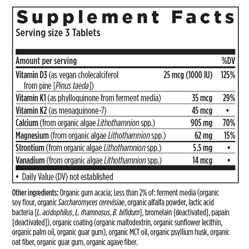 Bone Health Tablets Factory Manufacturer Calcium Supplement for Adult Bone Density Maintenance Calcium Absorption Enhancement