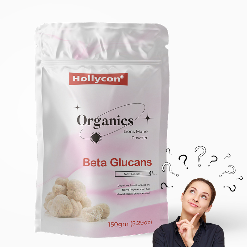 Polvo de suplemento orgánico de melena de león con 100% de extracto de cuerpo de frutas y 30% de beta-glucanos para apoyo cognitivo - 150 gramos por bolsa