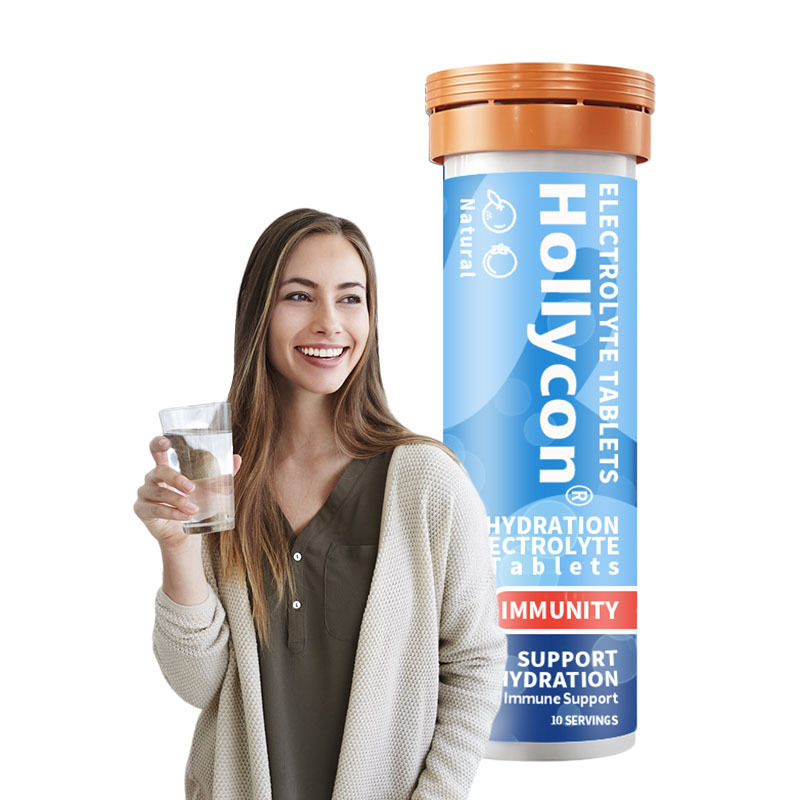 Comprimidos de electrolitos de inmunidad a la hidratación de la vitamina C Comprimidos de hidratación efervescentes jengibre cúrcuma Comprimidos de electrolitos de hidratación
