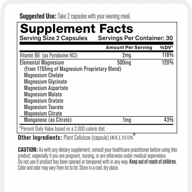 OEM Suplemento de Glicinato de Magnesio Sueño Músculo Salud del Corazón Magnesio Complejo Citrato de Manganeso Magnesio Glicinato Cápsula