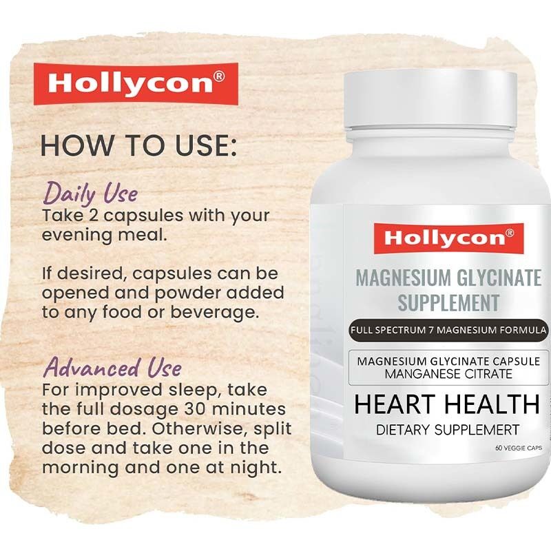 OEM Suplemento de Glicinato de Magnesio Sueño Músculo Salud del Corazón Magnesio Complejo Citrato de Manganeso Magnesio Glicinato Cápsula