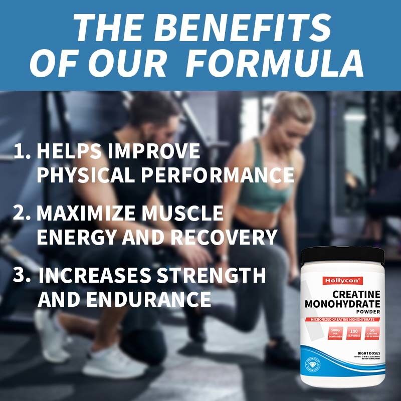 OEM Creatina Monohidratada Micronizada Suplemento de Creatina 5000mg culturismo Nutrición deportiva Creatina Monohidratada en polvo