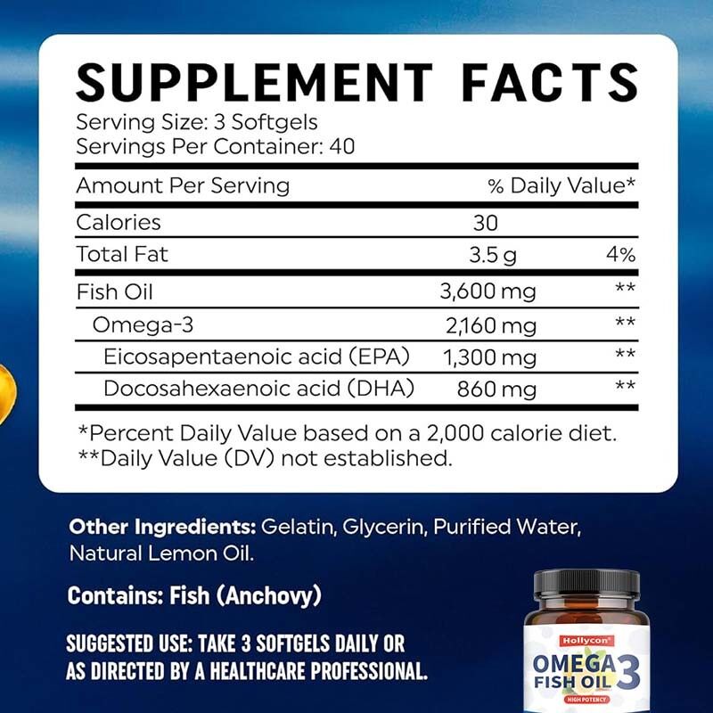 OEM Triple Fuerza Más de 2100mg Ácidos grasos Omega-3 Ácidos grasos Premium Wild Captured sin eructos Aceite de pescado 120 Ct Omega 3 Aceite de pescado