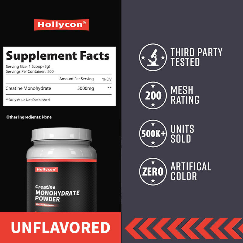 OEM Micronized Pre Workout Post Workout Supplement para hombres y mujeres Apoyo energético Fácil de mezclar Creatina en polvo de monohidrato