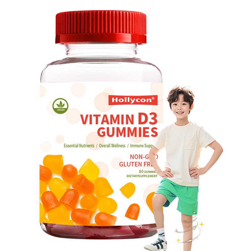 Vitamina D3 Orgánica para Niños OEM, Suplemento de Vitamina D3, Gomitas para la Salud Ósea e Inmunológica, Gomitas de Vitamina D3