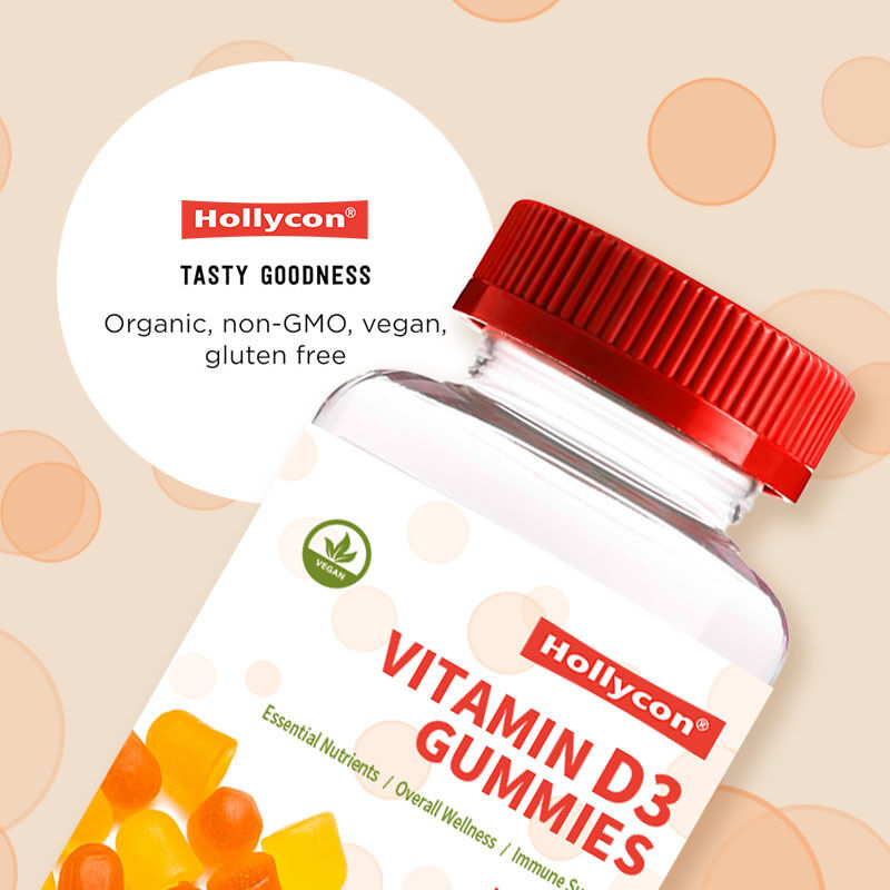 Vitamina D3 Orgánica para Niños OEM, Suplemento de Vitamina D3, Gomitas para la Salud Ósea e Inmunológica, Gomitas de Vitamina D3