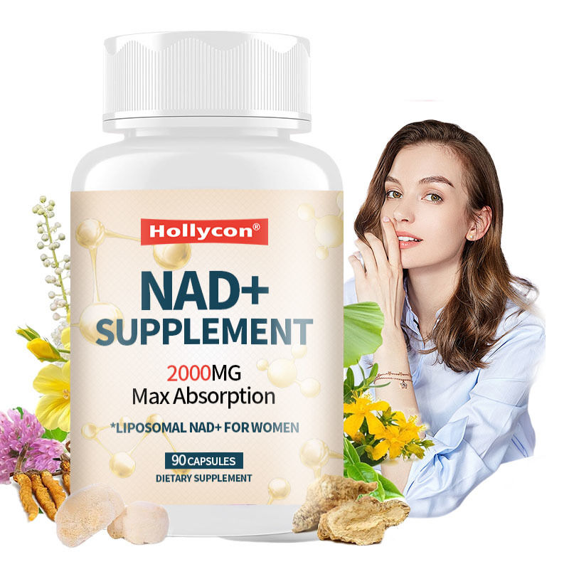 OEM 2000MG NAD+ Liposomal para Mujeres Máxima Absorción NAD Plus Menopausia Claridad Cognitiva Energía Suplemento de NAD+