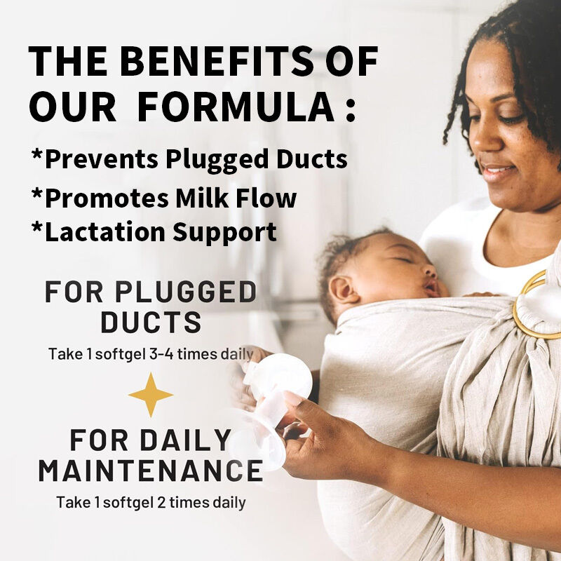 OEM Lecitina de girasol Softgels 1200mg Apoyo a la lactancia Flujo de leche Obstruido conductos de leche Lecitina de girasol Suplemento