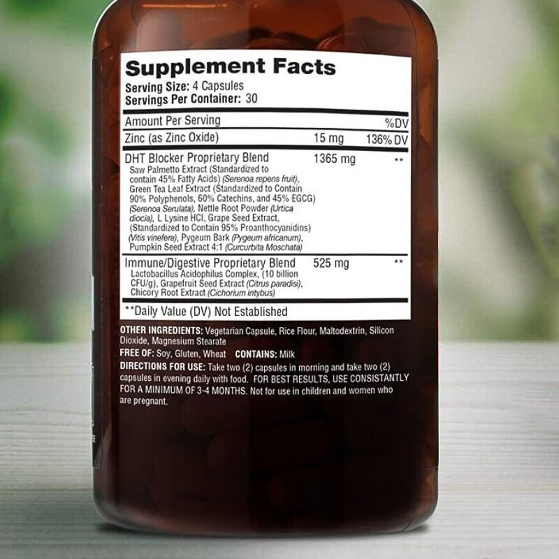 Suplemento OEM para el Crecimiento del Cabello para la Calvicie Genética para Hombres y Mujeres, Control de la Caída del Cabello, Cápsulas para el Crecimiento del Cabello del Sistema Inmunológico