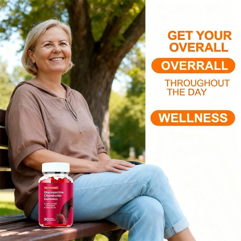 OEM Suplemento de apoyo a las articulaciones de fuerza extra con MSM y Flexibilidad de morera Glucosamina Chondroitin Gummies