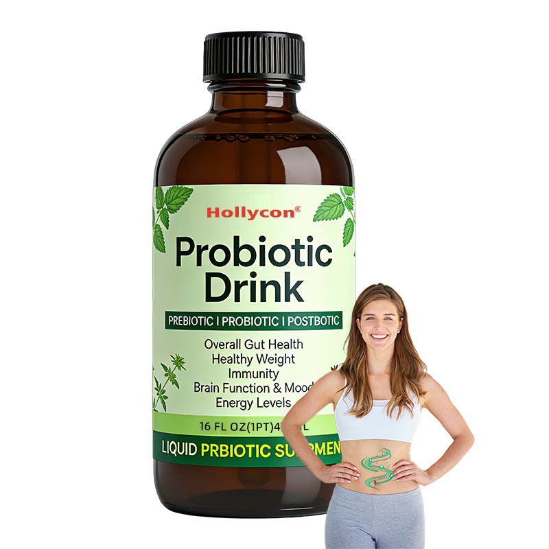 Suministro de fábrica Probiótico Líquido oral con prebióticos y postbióticos. Apoya la salud digestiva, el sistema inmunológico y el suplemento de energía.
