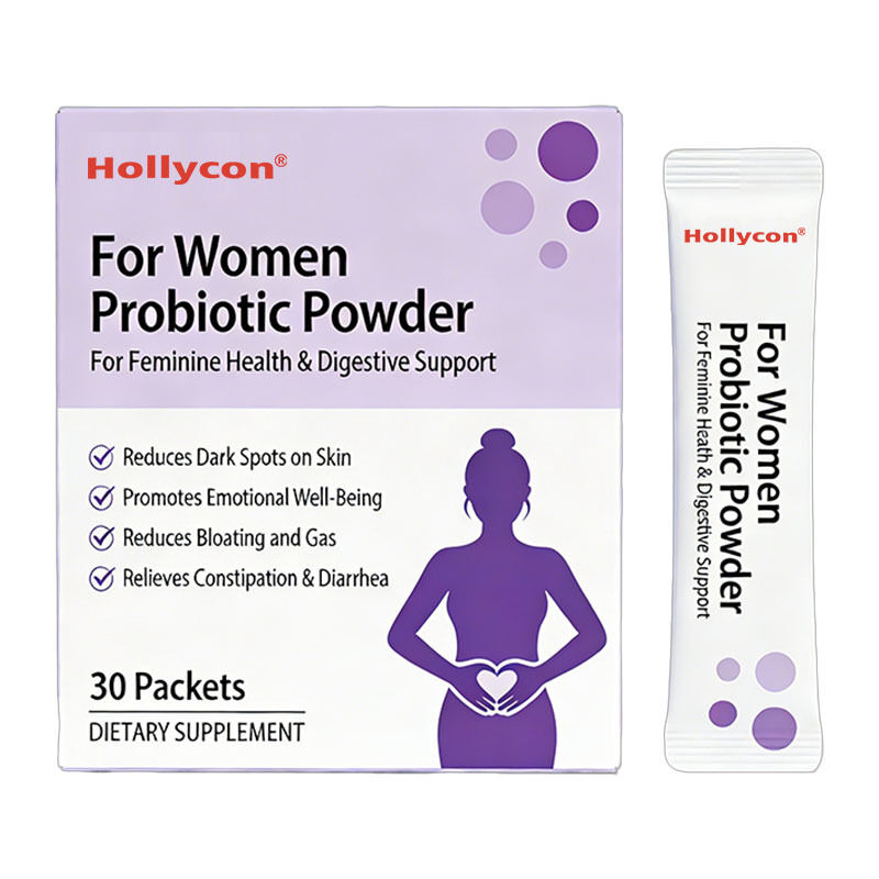OEM/ODM Suplemento de polvo probiótico para mujeres Aclaración de la piel Suplemento de belleza Suplemento de salud intestinal Suplemento de control de peso