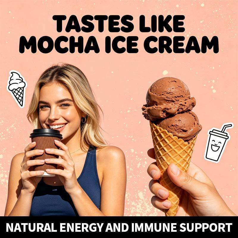 OEM/ODM Polvo de café de hongo instantáneo mezcla de bienestar natural personalizada de mantenimiento de la vitalidad diaria