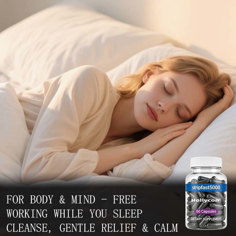 Cápsulas para el Control de Peso para Cuerpo y Mente, Trabajo Libre, Limpieza, Alivio Suave, Calma, Relajación, Suplemento Dietético