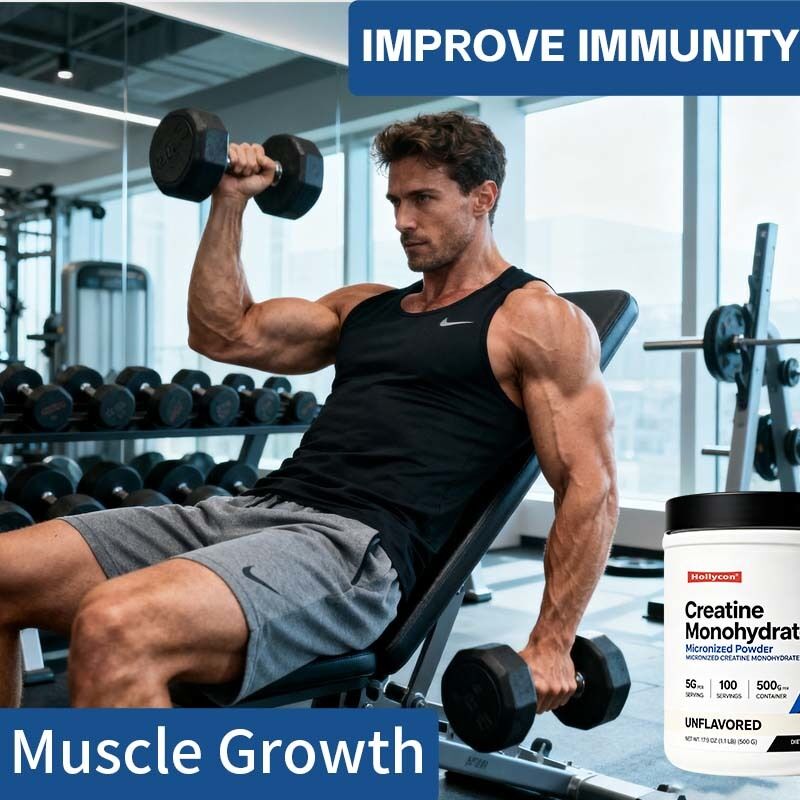 Polvo de monohidrato de creatina micronizado de alta pureza para el fitness Suministro diario de nutrientes con textura fácilmente disoluble