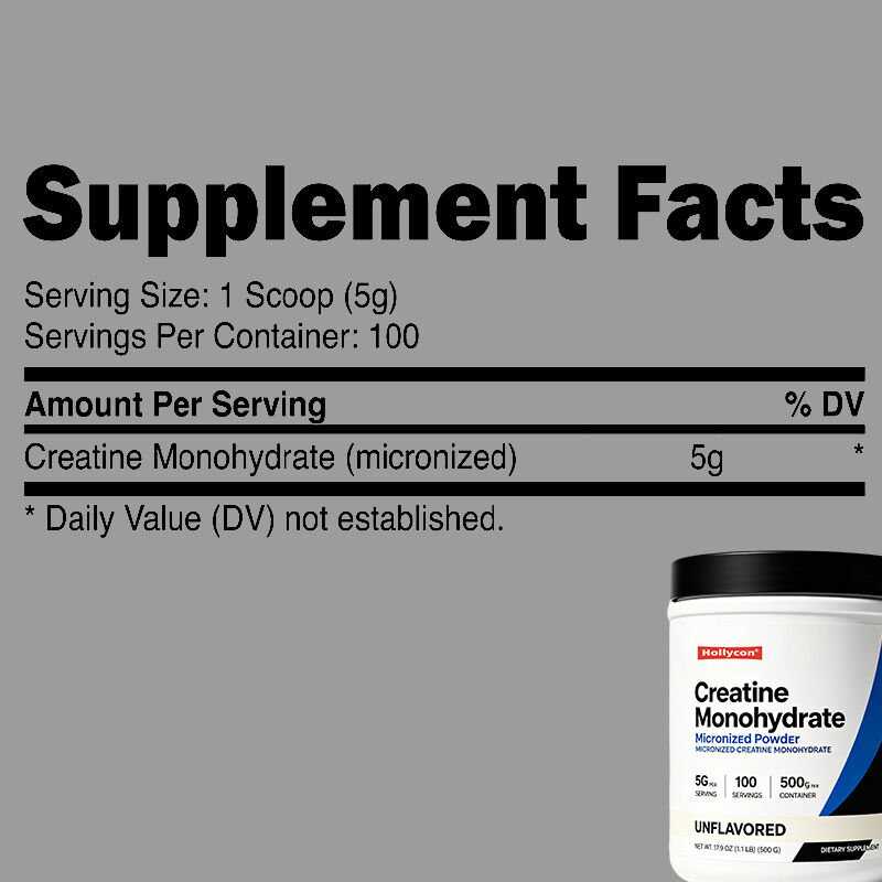Polvo de monohidrato de creatina micronizado de alta pureza para el fitness Suministro diario de nutrientes con textura fácilmente disoluble