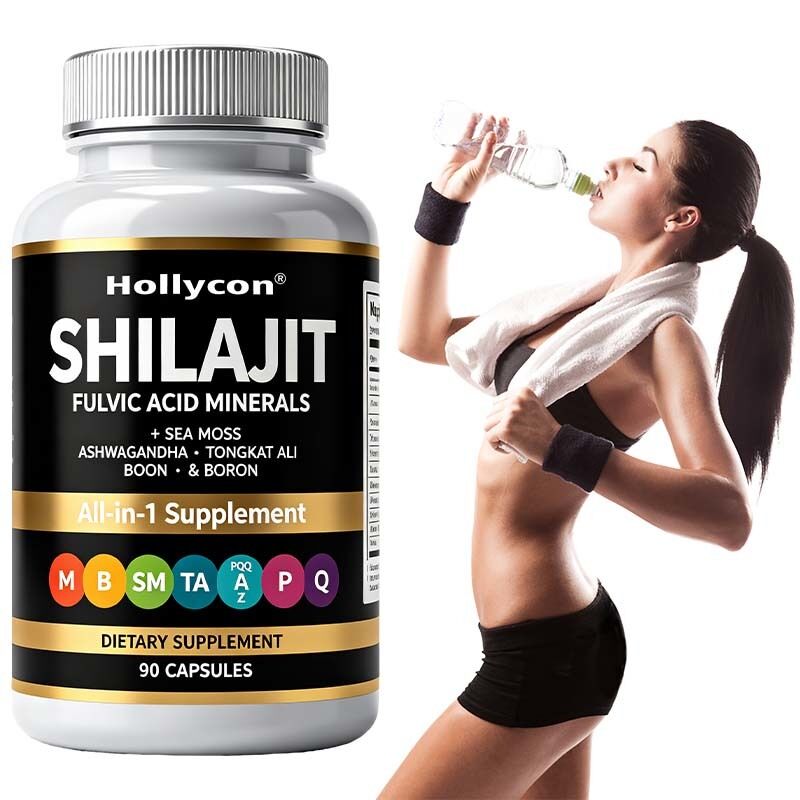 Natural Shilajit Botanical Extract Capsules | Mineral-Rich Daily Nutritional Supplement, OEM Private Label Customizable