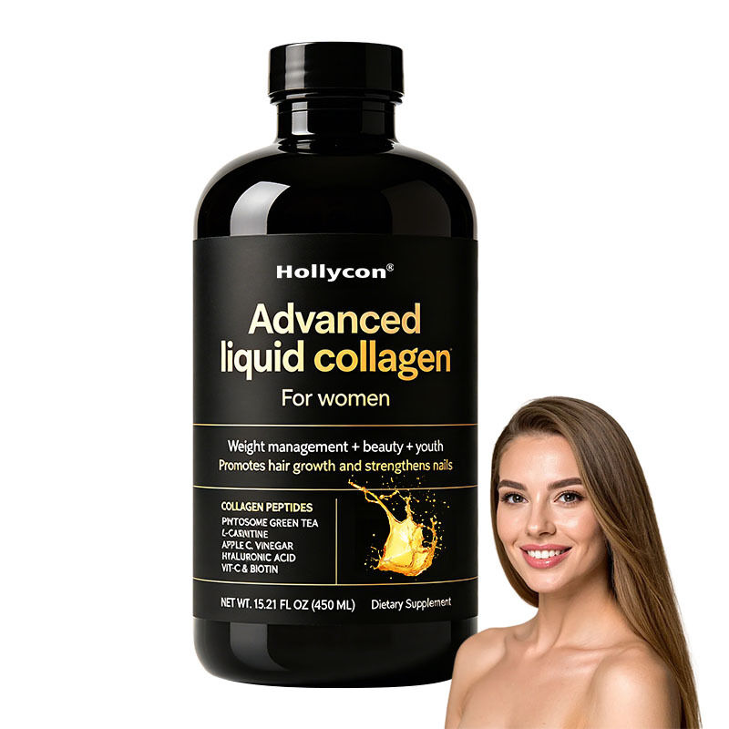 Shots de colágeno líquido de múltiples fuentes con nutrición diaria de proteínas equilibrada en forma lista para beber