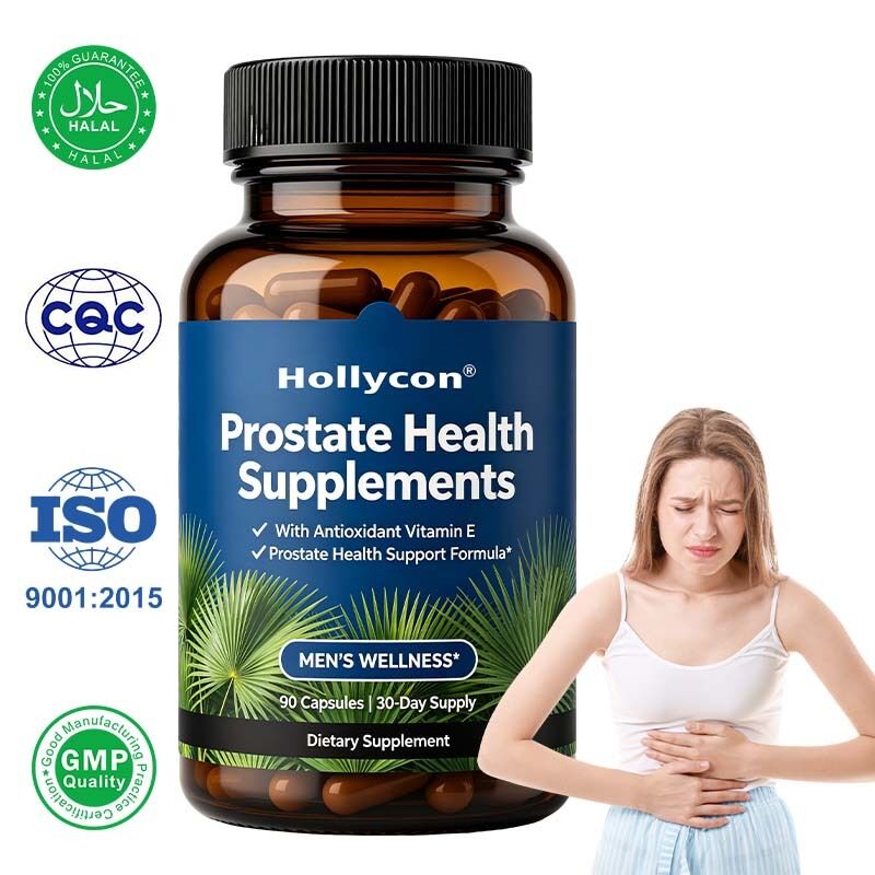Fórmula Doble Herbal de Saw Palmetto y Pygeum para Hombres con Soporte para el Tracto Urinario y Servicio Personalizable de Etiquetado Privado