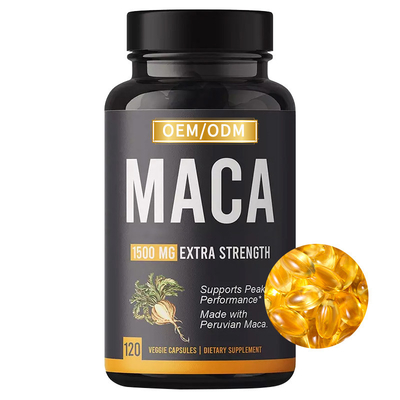 Suplemento negro masculino Softgels de la raíz de Maca para la ampliación de las caderas