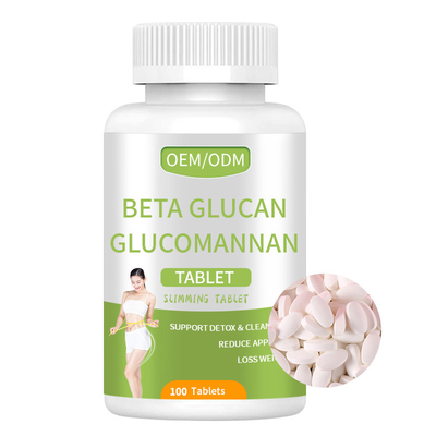 Tableta delgada de encargo de Beta Glucan Clucomannan Tablets Body