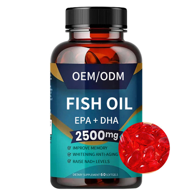 Mejore la memoria Softegels complementa el aceite de pescado del OEM omega-3 para el cerebro