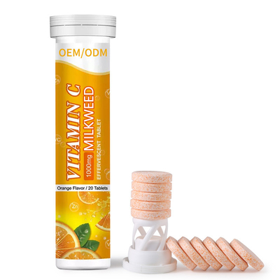 Tabletas efervescentes de Gummies del pelo sano de Gummies de la vitamina de la biotina del Milkweed de la vitamina C
